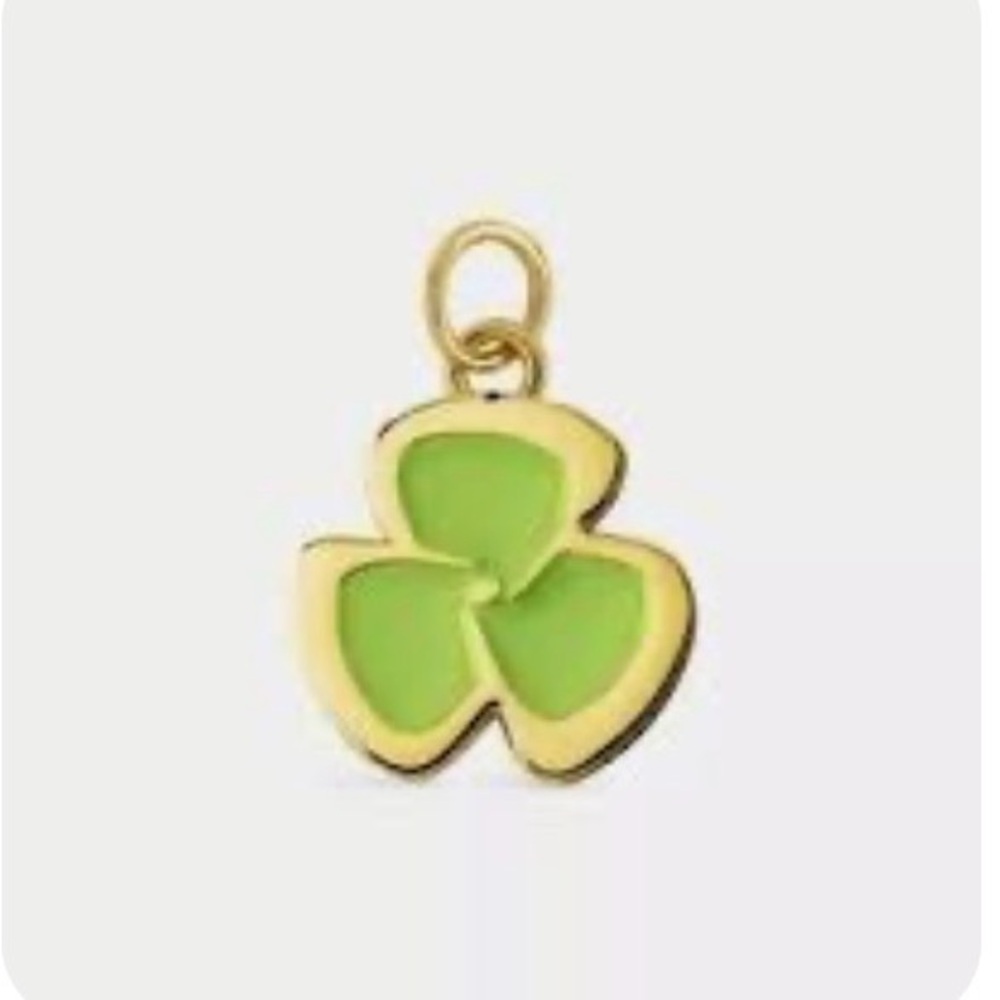 Christian Louboutin Green Pansy Flower Lipstick Charm NWT